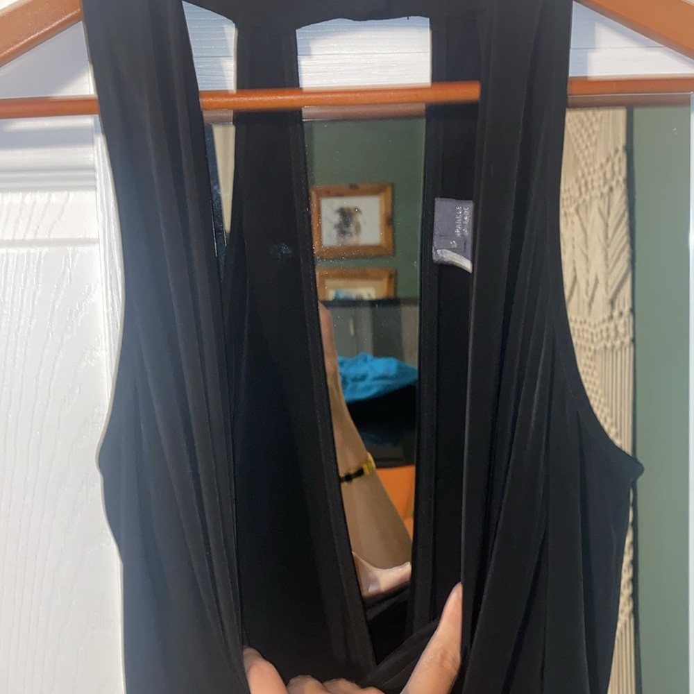 Sparkle & Fade Jumpsuit Small Open Back Empire Wa… - image 3